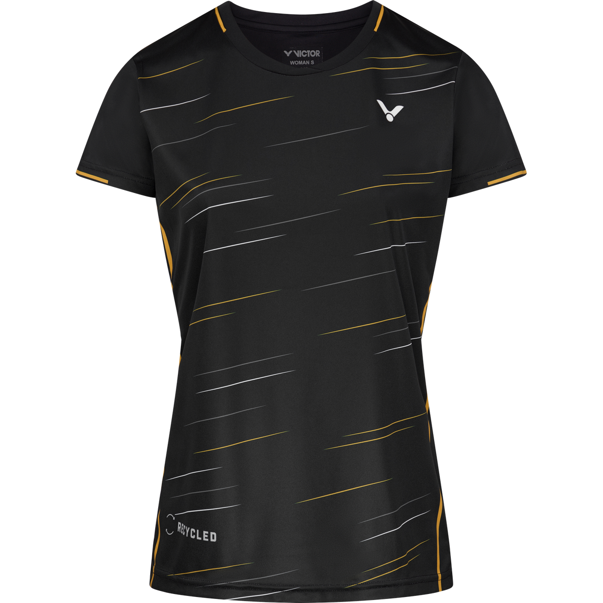 Victor T-SHIRT T-24100 C BLACK FEMALE