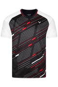VICTOR T-SHIRT T-43101 C BLACK/RED  UNISEX