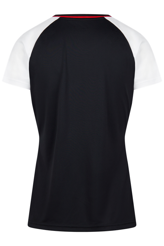 VICTOR T-SHIRT  T-44101 C BLACK/RED WOMENS