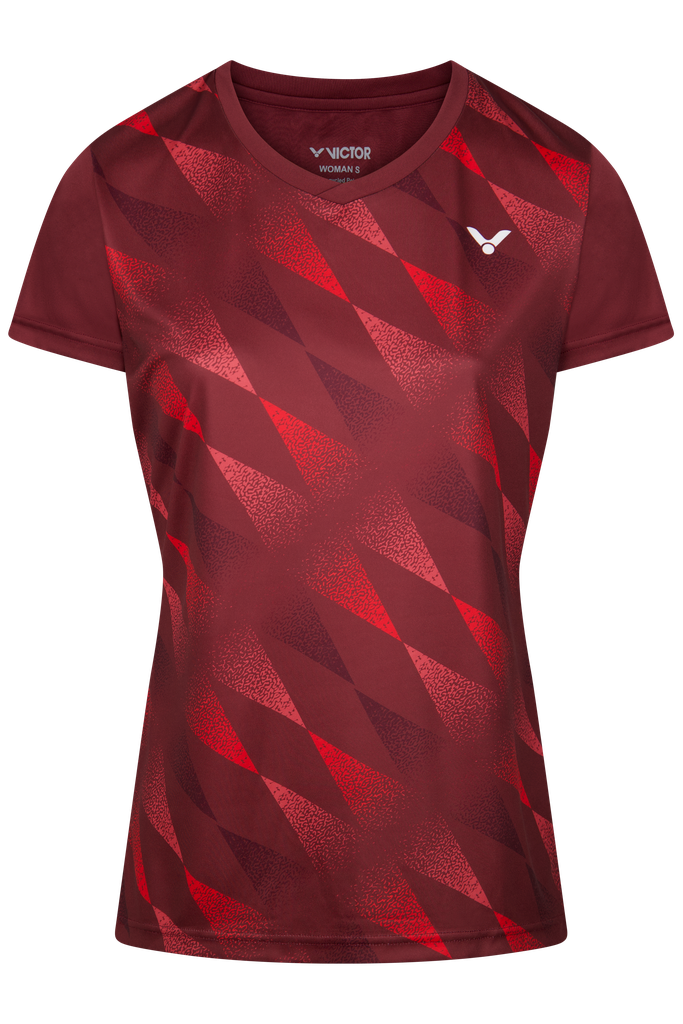 VICTOR T-SHIRT T-44102 D RED WOMENS
