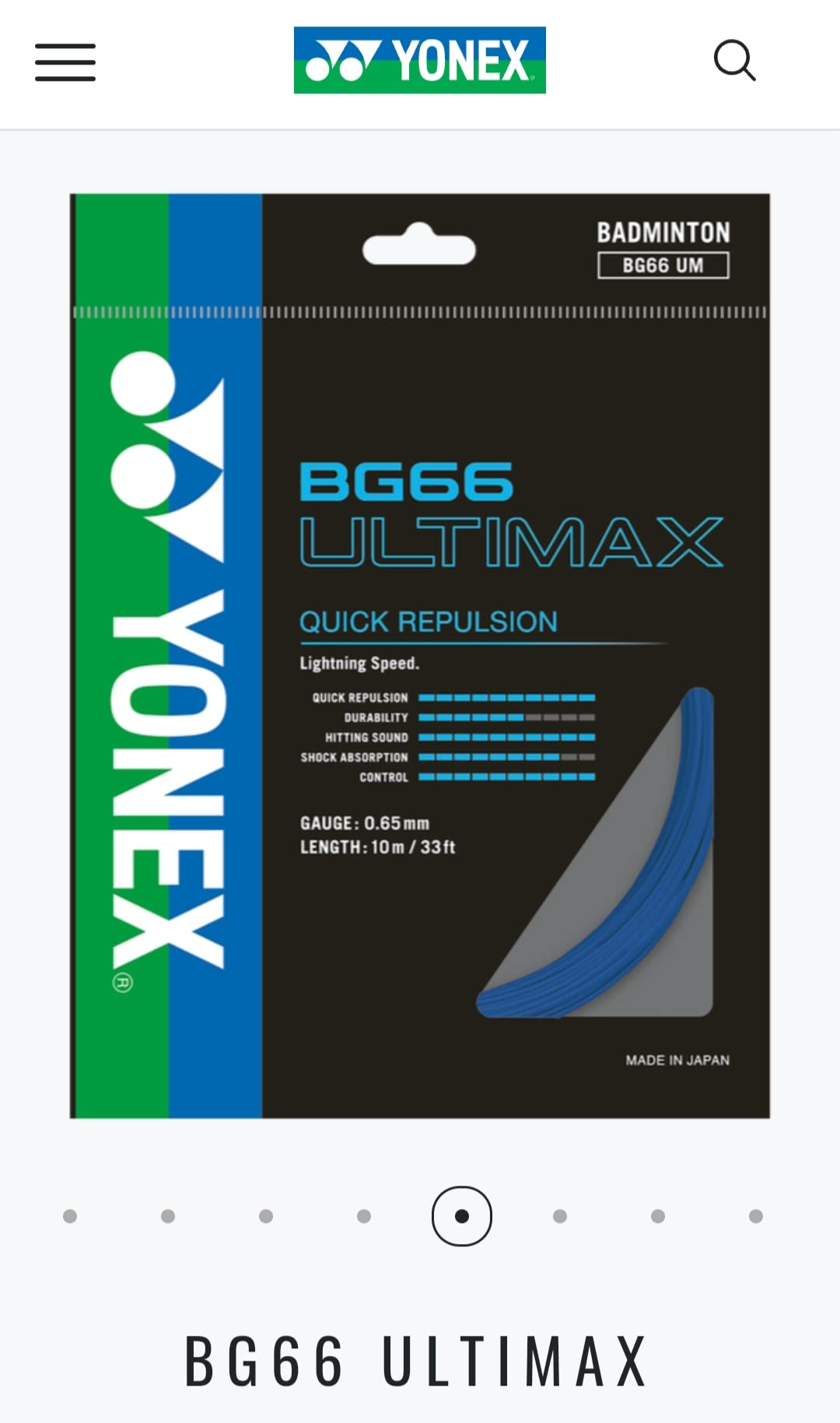 Badminton Re-String BG66 Ultimax