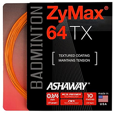 Badminton Re-String Ashaway Zymax 64TX